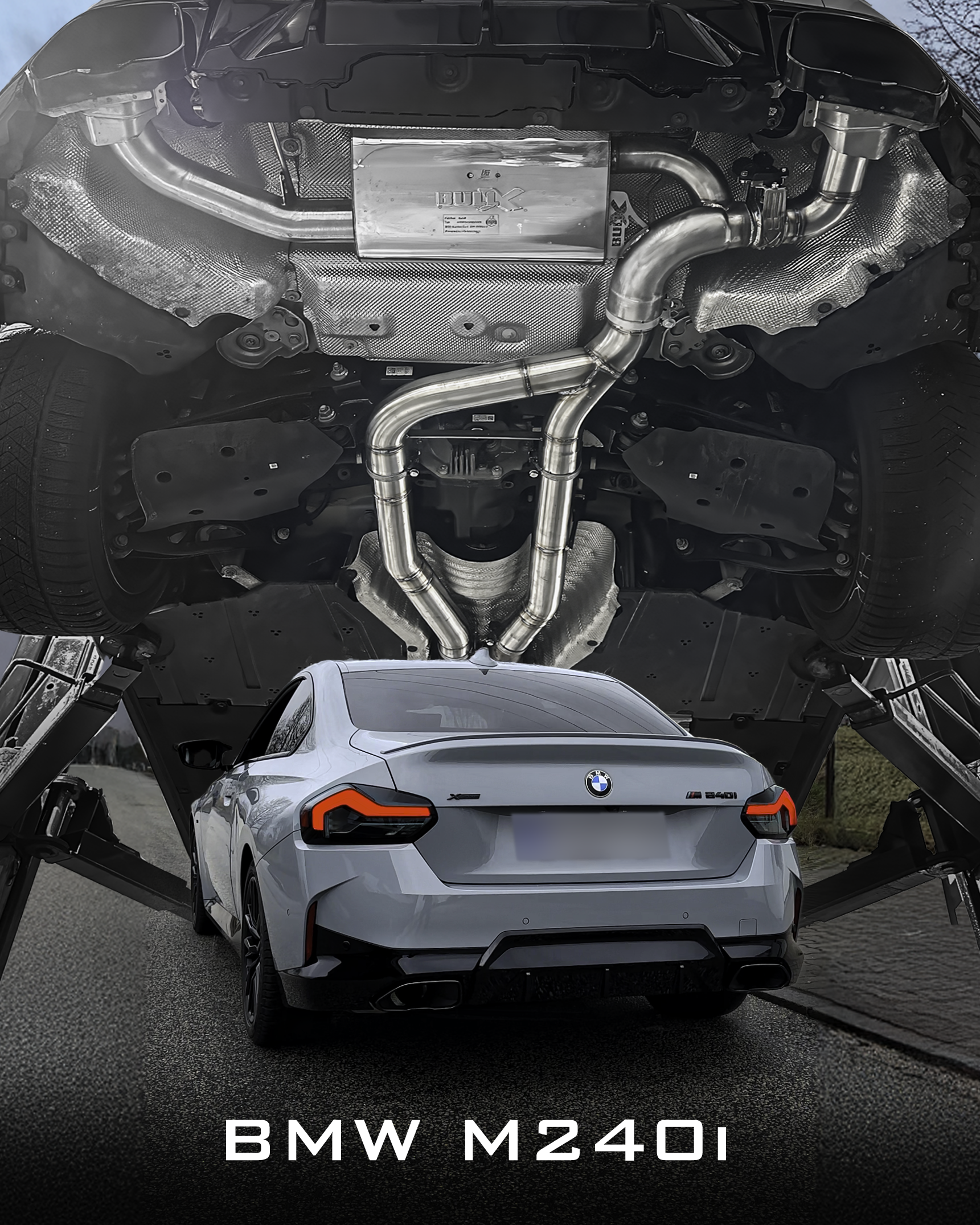 EGO-X Abgasanlage 3,5" BMW M240i G42, (mit ECE*)