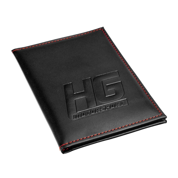 HG-Motorsport leather vehicle licence cover