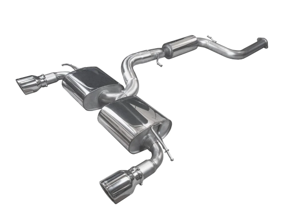 Bull-X ECE catback exhaust system 3" Y-Style Ford Focus RS/ST Mk.2