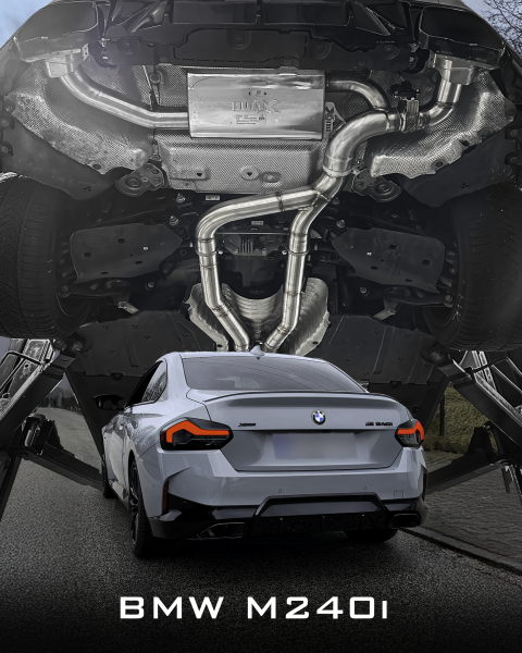 EGO-X catback exhaust system 3,5" BMW M240i G42 (with ECE*)