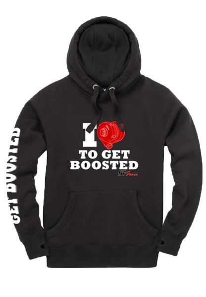 HF-Series Hooded sweater "I love to get boosted"