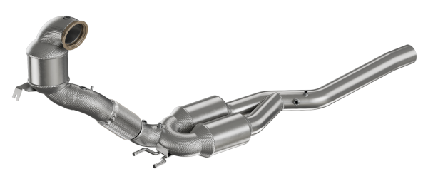 HJS ECE Downpipe VAG 2.0 T(F)SI EA888 Gen.4 AWD OPF (e.g. Golf Mk8 R) 90821185