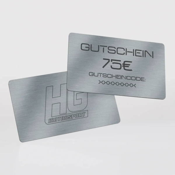 HG-Motorsport Geschenk Gutschein 75€