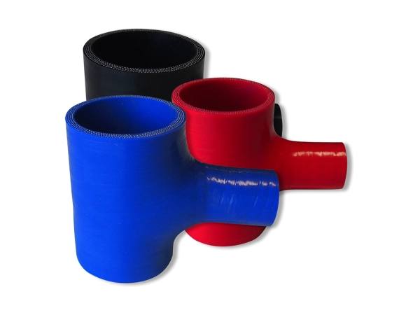 Silicone T-Piece 38mm-76mm with 25mm "T" connection