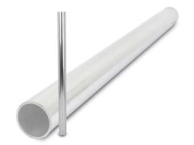 Aluminium pipe straight, 10-102mm x 500mm, polished