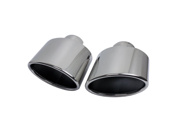 Bull-X tailpipe set: Type 18 oval bevelled 145x90