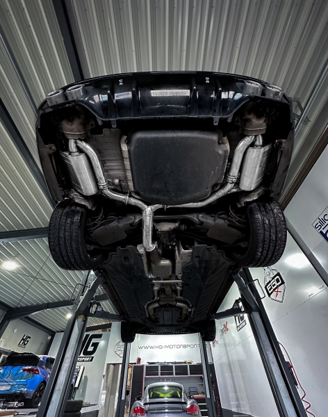 EGO-X exhaust system 3,5" Mercedes C43 W204, AMG 390PS (mit ECE*)