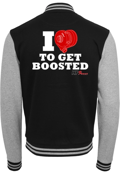 HF-Series College-Jacke "I love to get boosted"