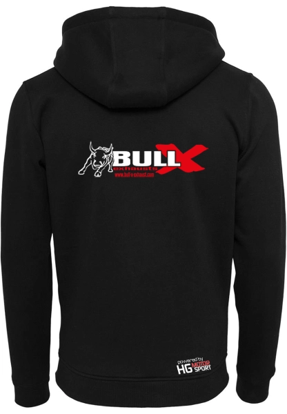 Bull-X Zip hooded sweater "Logo labeled"